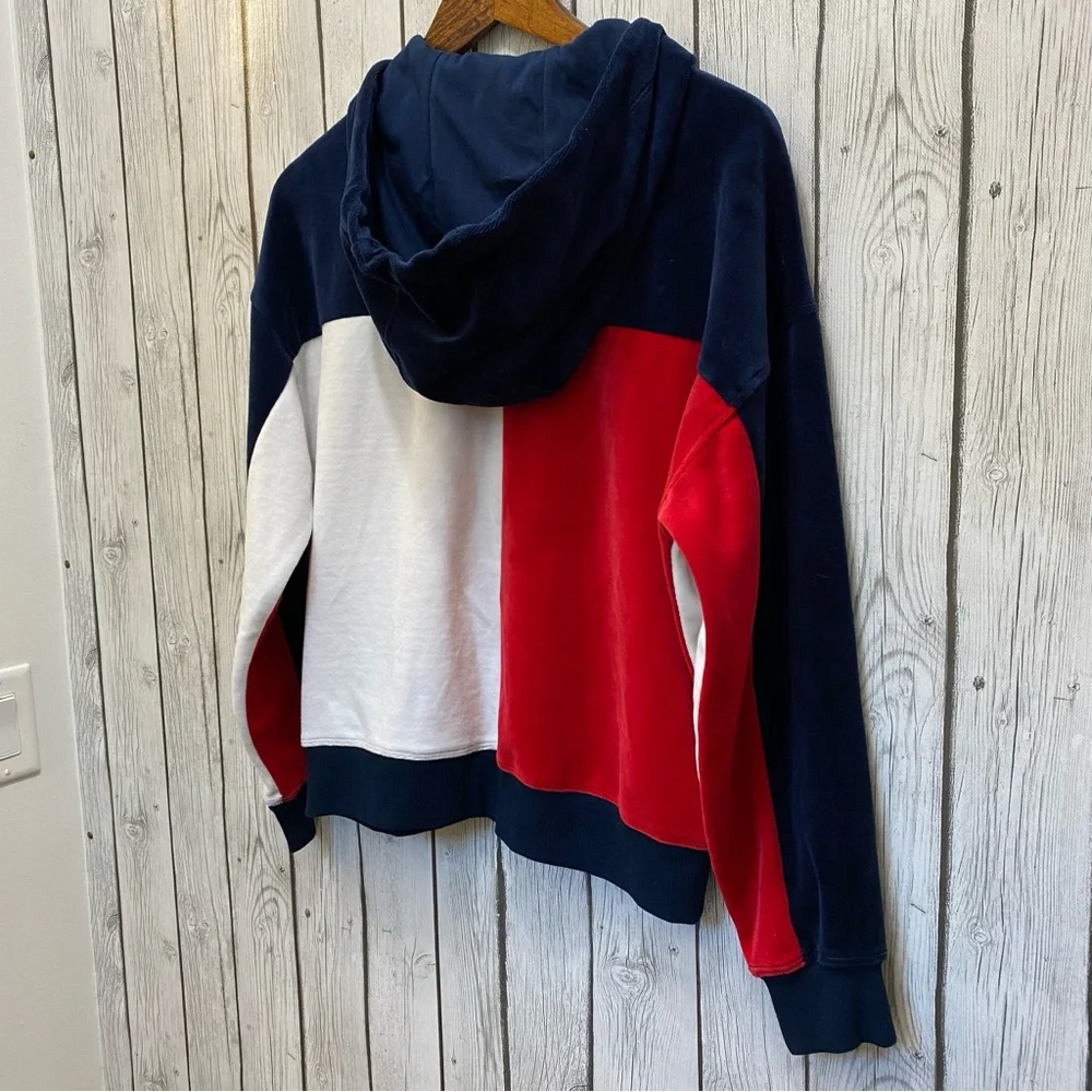 Tommy Hilfiger Sport Sweatshirt Hooded Zip Up Women’s Size Medium - Picture 5 of 11